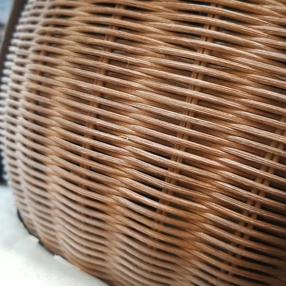 COPY - NWOB Allen & Roth Swag Pendant Light Rattan Shade Boho - Picture 4 of 10